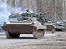 Jednotky ruských ozbrojených sil vstupují do oblasti Kyjeva. (3. bezna 2022)