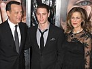 Tom Hanks s manelkou Ritou Wilsonovou a jejich synem Chesterem