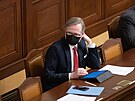 Premiér Petr Fiala na jednání Snmovny (3. bezna 2022)