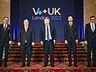 Lídi zemí Visegrádské skupiny V4 v Londýn na jednání s britským premiérem...