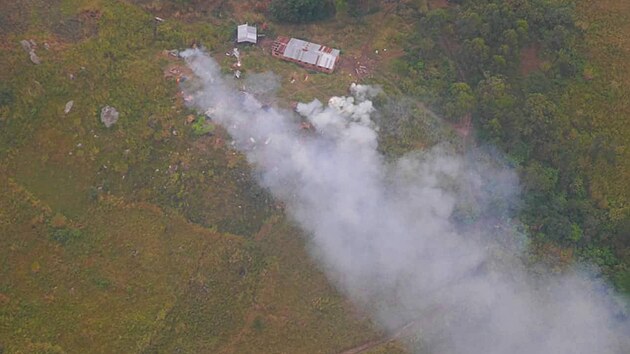 Úder z ukrajinských vrtulníků na tábor ozbrojenců v Demokratické republice Kongo