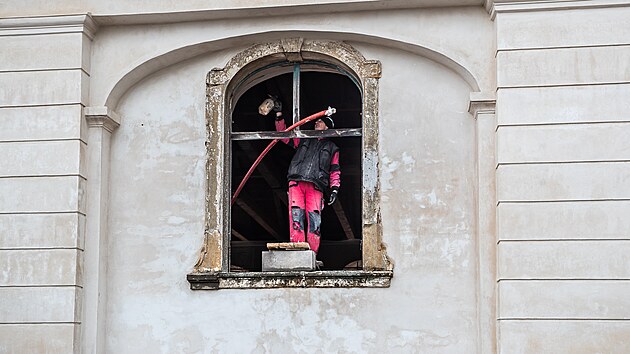 Rekonstrukce budov na zmku Karlova Koruna v Chlumci nad Cidlinou (25. 2. 2022)