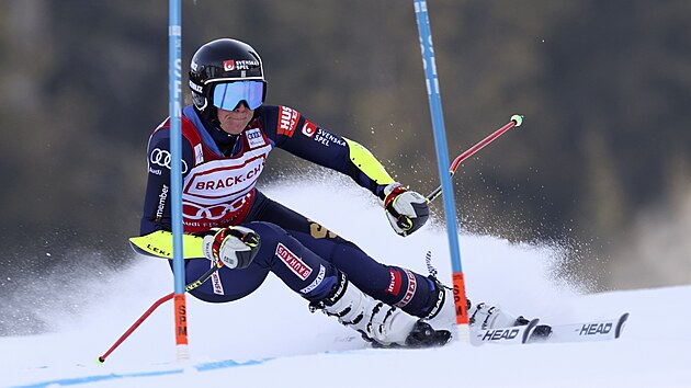 Sara Hectorov v obm slalomu v Lenzerheide.