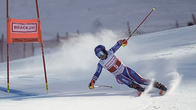 Tessa Worleyov v obm slalomu v Lenzerheide.