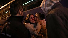 Ukrajintí uprchlíci z Odsy pijídjí do Athén (6. bezna 2022)