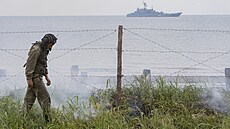 Ruský voják na ostrově Sachalin během manévrů v japonském a Ochotském moři  | na serveru Lidovky.cz | aktuální zprávy