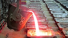 Zpracování niklu v ruském Norilsku (23. ledna 2015)