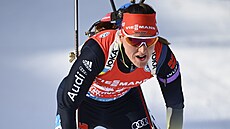 Denise Herrmannová, vítzka závodu na 7,5 km v Kontiolahti