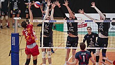 Momentka z extraligového utkání Zlín - Lvi Praha