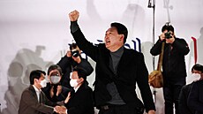 Nový jihokorejský prezident Jun Sok-jol (09.03.2022)