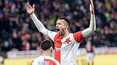 Radost Ivana Schranze ze Slavie, v derby proti Spart vstelil druhý gól.