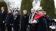 Pietni akt v Lánech k 172.vyro�í narozeni prezidenta Toma�e Garriga Masaryka....