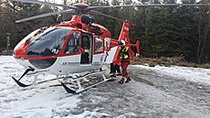 Vrtulník letěl 1. března hned dvakrát pod Lysou horu