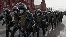 Moskevská policie zatýká demonstranty, kteí nesouhlasí s válkou na Ukrajin....