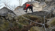 Pod mosteckým Hn�vínem vznikla zcela nová ferrata.