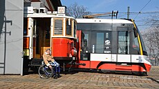 Paní Thorandová ovládla bhem naí reportáe hned dv rzné tramvaje.