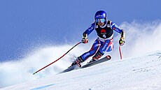 Tessa Worleyová v superobím slalomu v Lenzerheide.