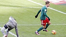 Jan Kuchta v dresu Lokomotivu Moskva v utkání ruské ligy proti Chimki.