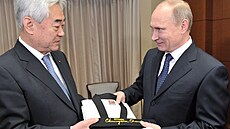 Ruský prezident Vladimir Putin dostal čestný černý pásek v taekwondu v roce...
