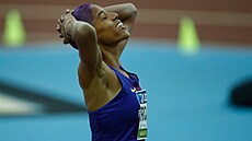 Yulimar Rojasová na halovém mítinku v Madridu.