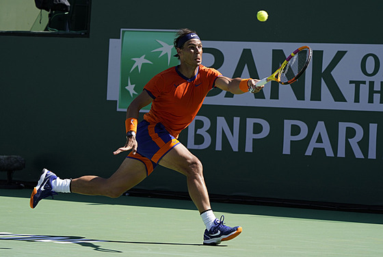 Rafael Nadal na turnaji v Indian Wells.