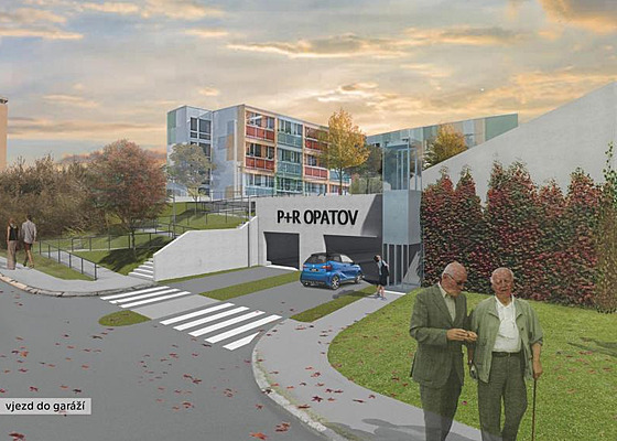 Podoba budoucího parkovi�t� na Opatov�