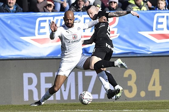 Utkání 25. kola první fotbalové ligy: 1. FC Slovácko - Baník Ostrava Na snímku...