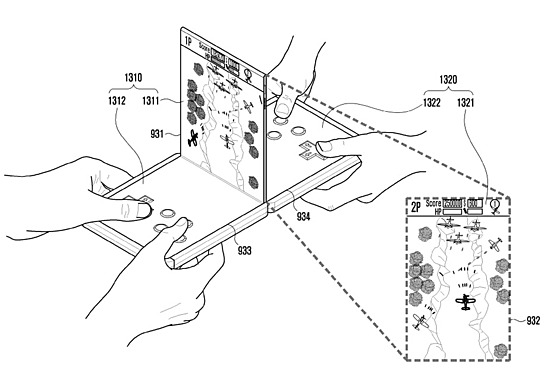 Patent skládacího a vysouvacího smartphonu Samsung