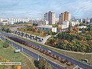 Podoba budoucího parkovit s parkem na Opatov