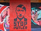 Protiputinovské graffiti (7. bezna 2022)