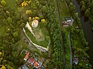 Letecký pohled na zíceninu Michalovice