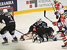 3. zápas pedkola play off hokejové extraligy, Karlovy Vary - Pardubice....
