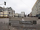 Protitankové barikády v centru Kyjeva. (9. bezna 2022)