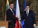 Ministi zahranií R a Litvy Jan Lipavský a Gabrielius Landsbergis vystoupili...