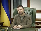 Ukrajinský prezident Volodymyr Zelenskyj promluvil k lidu ze své kanceláe v...