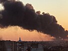 Bombardování poblí letit ve Lvov.