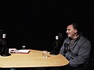 Pavol Jablonický (vpravo) pi natáení podcastu Z voleje