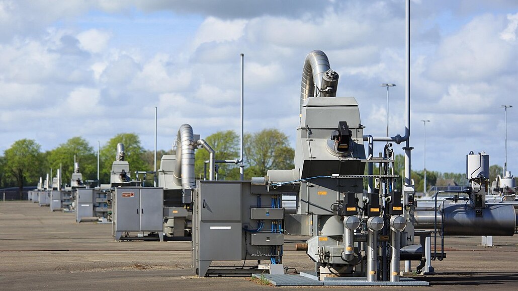 Moderní vybavení pro tbu zemního plynu. V nizozemské oblasti Groningen tba...