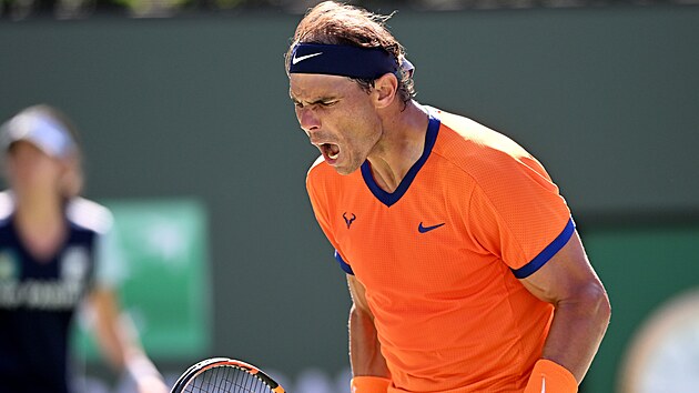 Rafael Nadal na turnaji v Indian Wells.