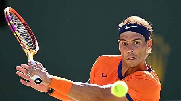 Rafael Nadal na turnaji v Indian Wells.
