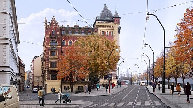 Budouc podoba Smetanova nbe v Praze, na fotce tzv. anensk trojhelnk.