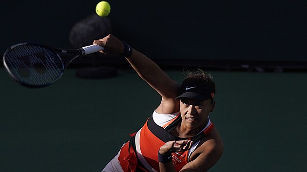 Japonka Naomi sakaov podv ve druhm kole turnaje v Indian Wells.