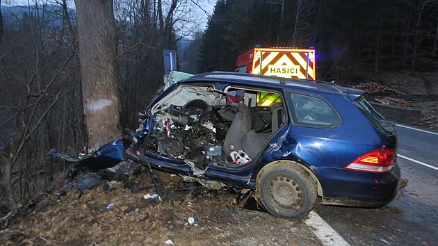 �idi� osobn�ho auta nep�e�il n�raz do stromu na silnici mezi Vy���m Brodem a Ro�mberkem nad Vltavou.