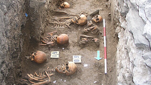 Kostern pozstatky nalezen u kostela v Laanech