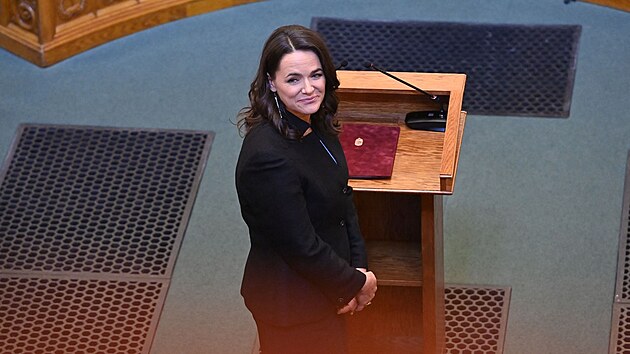 Katalin Novkov byla zvolena prvn prezidentkou Maarska. (10. bezna 2022)