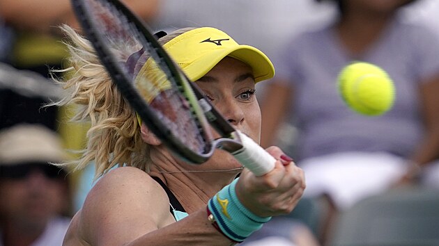 Tereza Martincov na turnaji v Indian Wells