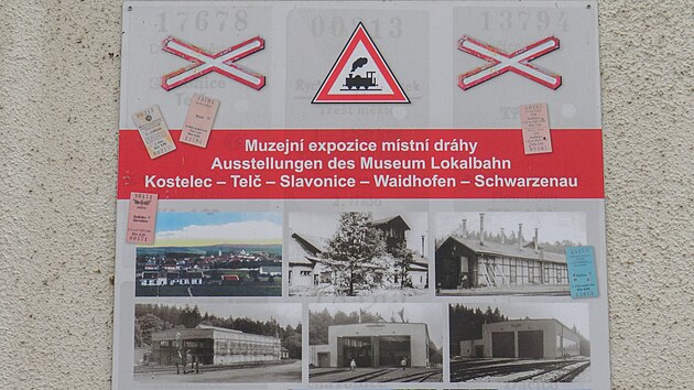 Muzejn expozice Mstn drhy Kostelec u Jihlavy  Tel  Slavonice sdl v budov depa eskch drah v Teli.