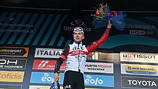 Tadej Poga�ar po �tvrté etap� závodu Tirreno Adriatico.