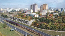 Podoba budoucího parkovit s parkem na Opatov