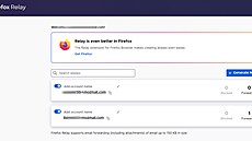 Dočasný aliasy služby Firefox Relay